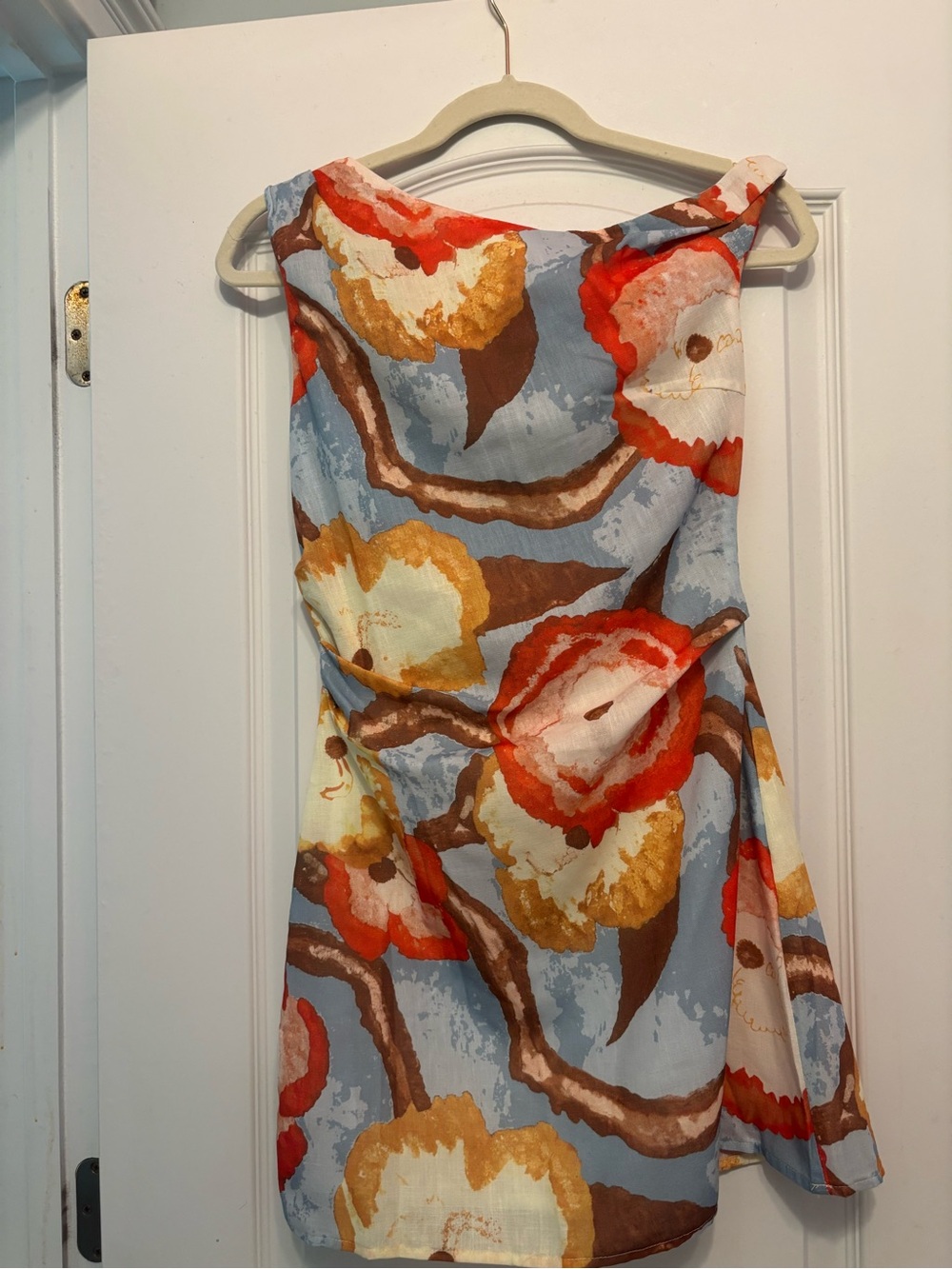 Commense aysmmetric print dress